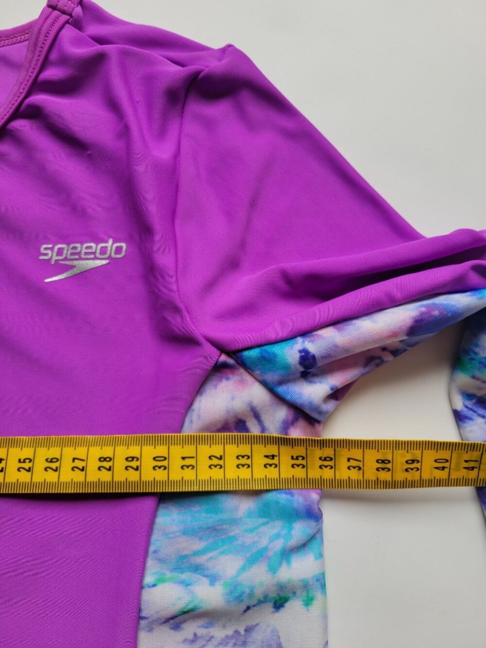 Speedo Long Sleeve Purple Girls Size M UPF 50+ Swim Top Sun Protection Vacation - Picture 4 of 7